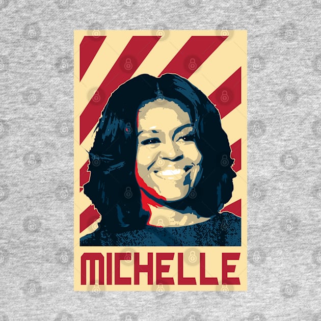 Michelle Obama Retro Propaganda by Nerd_art